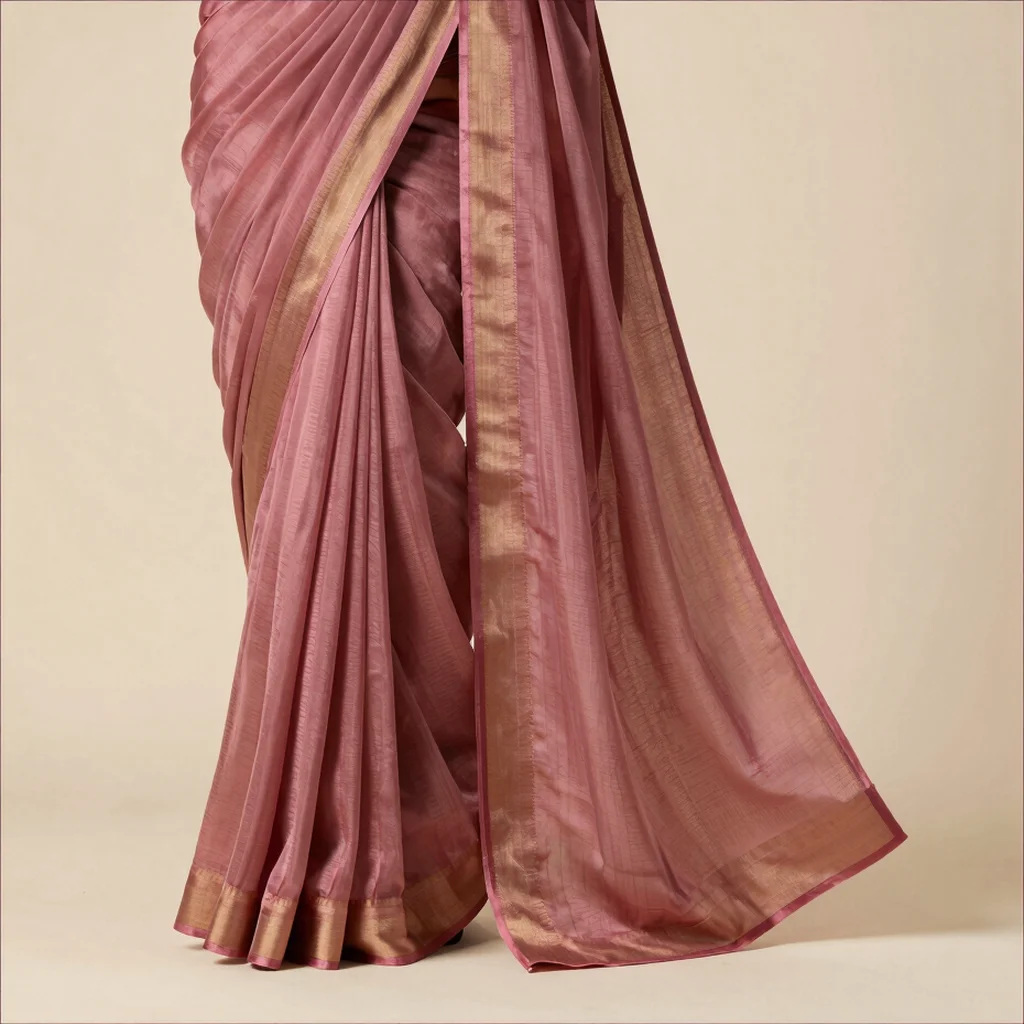 Garnet Pleat Saree