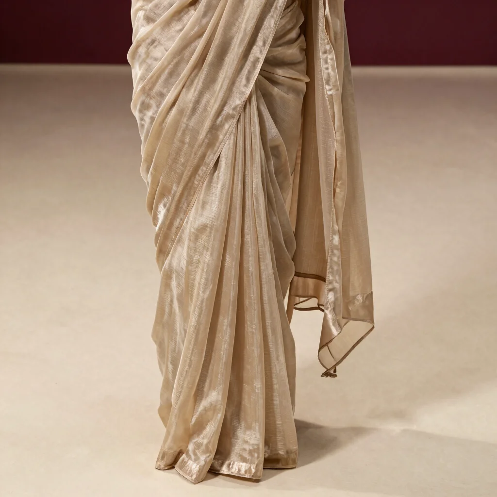 Mehroon Organza Saree